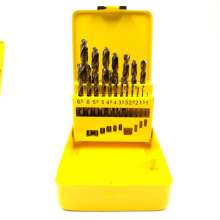 M35 full-ground cobalt-containing high-speed steel straight shank twist drill set. drill. Twist drill Tsui. 25 pieces of 1-13mm stainless steel special drill
