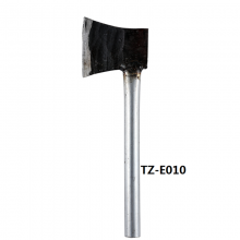 TEZEN Iron (Spring Steel) Woodworking Axe Wooden Handle Steel Pipe Handle Steel Axe Axe Outdoor Multi-function Stainless Steel Axe Small Axe Fire Axe Tree Chopping Axe Bone Chopping Axe Short Handle
