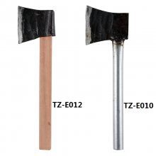 TEZEN Iron (Spring Steel) Woodworking Axe Wooden Handle Steel Pipe Handle Steel Axe Axe Outdoor Multi-function Stainless Steel Axe Small Axe Fire Axe Tree Chopping Axe Bone Chopping Axe Short Handle