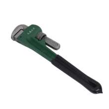 Manufacturer American heavy duty pipe wrench with plastic dipped handle