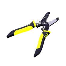 Manufacturer Jiutong's new double-color handle crimping wire stripping pliers electrician multifunctional 7-inch skinning pliers