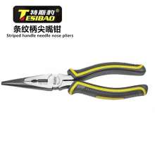 Tes Leopard striped handle needle-nose pliers 6 inch 150mm 8 inch 200mm needle-nose pliers needle-nose pliers wire cutters vise pliers clamp pliers