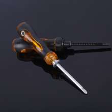 Self-produced and self-sold Processing custom steel strip strong magnetic three-purpose telescopic screwdriver Household repair screwdriver