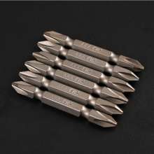 S2 alloy steel cross double head wind batch nozzle/nozzle pneumatic screw with magnetic 2#*65/100 Linyi