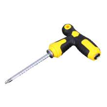 Self-produced and self-sold, processed and customized 4-6 inch T-shaped telescopic screwdriver with magnetic metric system, multi-functional disassembly screwdriver