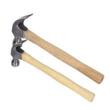 Manufacturer wooden handle claw hammer 0.25kg/0.5kg/0.75kg woodworking hammer construction nail hammer