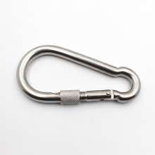 304 stainless steel with female spring buckle. With safety spring buckle. Wire rope buckle. Safety buckle carabiner. With female 4 * 40 5 * 50 6 * 60 7 * 70 8 * 80 9 * 90 10 * 100 11 * 120 12 * 140