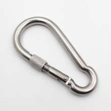 304 stainless steel with female spring buckle. With safety spring buckle. Wire rope buckle. Safety buckle carabiner. With female 4 * 40 5 * 50 6 * 60 7 * 70 8 * 80 9 * 90 10 * 100 11 * 120 12 * 140