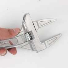 Aluminum alloy adjustable wrench large opening wrench plumbing pipe fittings bathroom wrench hardware tools