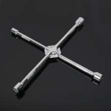 [Manufacturer] Linyi Hardware Tools Chrome Vanadium Steel Mirror Wrench Auto Repair Tire Socket Cross Wrench