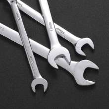 Self-produced and self-sold Processing custom chrome-plated combination wrench set Multifunctional open-end wrench hardware tools