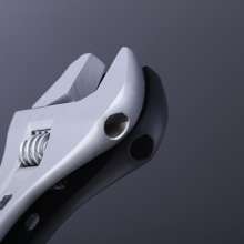 Manufacturer's rubber handle polished adjustable wrench pipe dual-use adjustable wrench Multifunctional durable manual adjustment