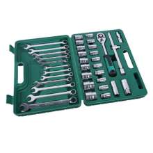 Off-the-shelf chrome vanadium steel metric 37-piece sleeve tool auto repair machinery repair tool