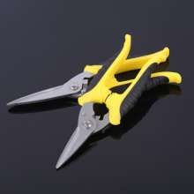 Manufacturer's carton 8 inch multifunctional garden pruning tin snips, stainless steel single color two-color wire duct shears, electronic shears
