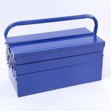 New thickened iron double-layer toolbox Multifunctional portable folding electrician repair toolbox