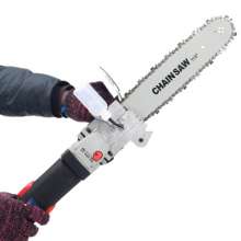 Angle grinder modified chain saw. Portable chainsaw. Household logging saw electric chain saw small multifunctional angle grinder