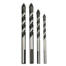 Triangular twist drill bit ceramic tile glass ceramic black triangle drill drilling multi-function drill bit 6mm set manufacturer