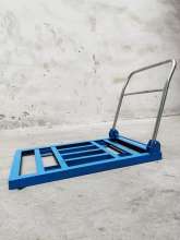 Blue angle iron cart angle iron trolley with wheels installed trolley cart trolley trolley