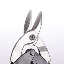 10-inch white iron scissors, stainless steel iron scissors, keel scissors, manual straight right curved aviation scissors