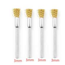 3mm handle wire brush, brush, rust removal and polishing wire brush 3mm handle with handle for grinding, with handle for grinding head