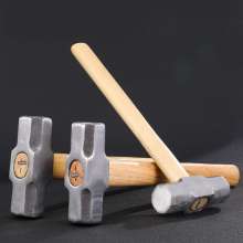Manufacturer 4P6P wooden handle octagonal hammer 8P polished wooden handle hammer Linyi hammer Linyi hardware tools