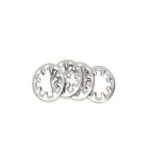 201 304 stainless steel inner tooth and outer tooth washer lock the inner and outer chrysanthemum meson gasket M3M4M5M6M8M10. Screw pad