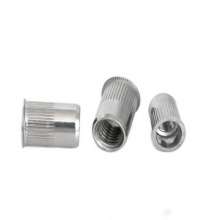 304 stainless steel blind rivet nuts. Screw. Customized flat head rivet nut with hexagon small side