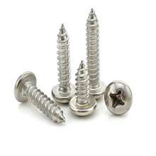 Direct selling 304 stainless steel Phillips screw head. Round head self tapping wholesale spherical pan head Phillips screws custom self tapping screws. Screw