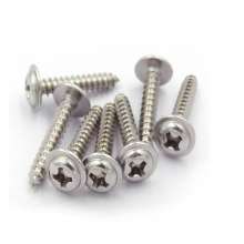 Direct selling 304 stainless steel with gasket self-tapping wholesale with gasket self-tapping screws, custom cross round head with self-tapping. Screw
