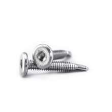 Self-drilling screws for guardrails. 410 stainless steel flat-head hex head self-drilling screws 5.5*19 dovetail screws .Nuts