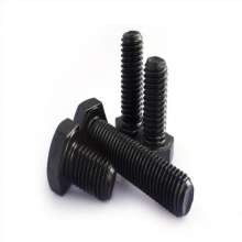 Grade 12.9 high-strength hexagonal bolts. Screws. High-strength blackened hexagonal bolts custom-trimmed outer hexagonal bolts