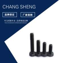 Grade 12.9 high-strength hexagonal bolts. Screws. High-strength blackened hexagonal bolts custom-trimmed outer hexagonal bolts