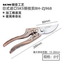 White Tiger Red bronze 8-inch sticks scissors 200mm cut flowers gardening shears cut branches cut fruiting branches cut groove cut ZJ968