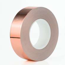 Double-lead copper foil tape, signal shielding tinned single conductive copper foil self-adhesive tape, die-cutting customization