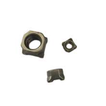 Manufacturers sell weld nuts. Four-corner spot weld nuts. Custom square weld nuts