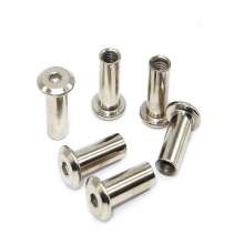 Flat nut splint nut .Nut.Slanted flat head hexagon socket pair lock pin and mother nail chamfered plate furniture nut M6M8