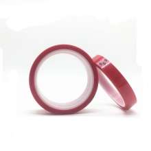Manufacturer customized pet red high temperature tape, high temperature resistant silicone, strong adhesive leather connection, no residue adhesive tape