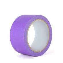 紫色美纹纸喷烤漆装修遮蔽胶纸 单面易撕美纹纸紫色胶带