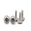PWB cross pan head with pad flat tail cutting tail self-tapping screw screw. Nickel-plated round head with medium screw M1.7--M4