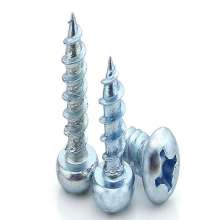 Factory direct sales Shanghai round head self tapping screws. Screws. Hardened self tapping custom small round head self tapping blue white zinc self tapping