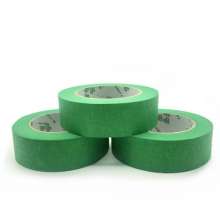 Manufacturer's green masking paper high temperature resistant car spray paint masking tape, hand-teared green masking tape