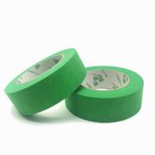 Manufacturer's green masking paper high temperature resistant car spray paint masking tape, hand-teared green masking tape