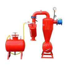 Steel centrifugal filter. Agricultural filter. Water-saving irrigation micro-spray irrigation water fertilizer integrated steel gravel separator