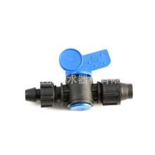 Lock mother bypass valve production and sales of water-saving irrigation 16PE pipe valve AK straight lock mother through valve switch. Valve