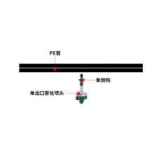 Single-port single-head atomizing sprinkler. Production and sales of water-saving irrigation greenhouse greenhouse gardening upside down hanging atomizing sprinkler