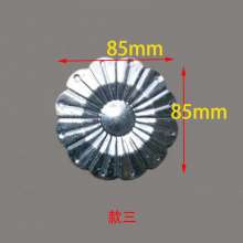 Iron art accessories stamping flower round leaf round flower leaf 85mm