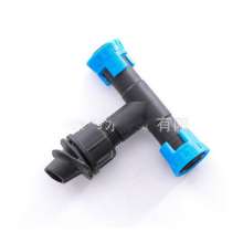 16 soft belt pull ring tee. Production and sales of agricultural water-saving irrigation hose hose soft belt pull ring tee joint