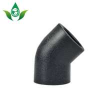 HDPE hot melt elbow. 45 degree butt joint. Production and sales of hot melt butt elbow water-saving irrigation PE joint