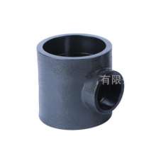 HDPE hot melt reducing butt joint tee. Production and sales of water-saving irrigation. Reducing hot melt butt new material water supply tee