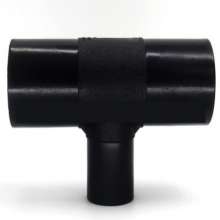 HDPE hot melt reducing butt joint tee. Production and sales of water-saving irrigation. Reducing hot melt butt new material water supply tee